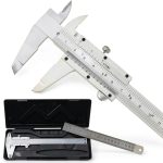 Non Digital Vernier Caliper 150mm Stainless Steel 0.05mm Dual Scale-0