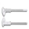 bepisof 2Pcs 2-Scale Plastic Vernier Caliper 0-6in White/Blue-2