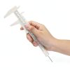 Vernier Caliper Waterproof Plastic Eyebrow Permanent Makeup Ruler Students Experimental Measurement Tools For Permanent Makeup Tattoo Eyebrow Line Lip-3