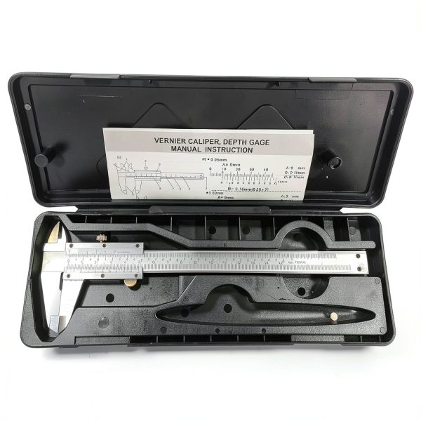 Vernier Caliper MFQNENLK 6 inch Carbon Steel with 0.001" Accuracy-6