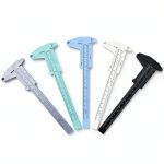 5 PCS Plastic Vernier Caliper Measuring Tool 6 Inch/150mm, Eyebrow Measuring Tool, Brow Mapping Ruler, Metric Millimeter and Inch 2 in 1-0