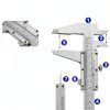 Non Digital Vernier Caliper 150mm Stainless Steel 0.05mm Dual Scale-2
