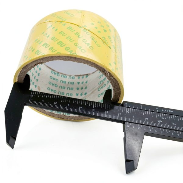 5 PCS Plastic Vernier Caliper Measuring Tool 6 Inch/150mm, Eyebrow Measuring Tool, Brow Mapping Ruler, Metric Millimeter and Inch 2 in 1-4
