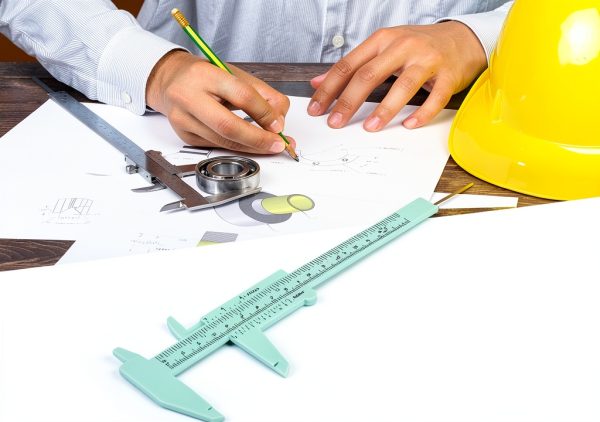 Plastic Double Rule Scale Vernier Caliper 150mm Black - ProMeasure-3