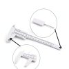 bepisof 2Pcs 2-Scale Plastic Vernier Caliper 0-6in White/Blue-3