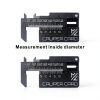 Mini Vernier Caliper Keychain HELAIMAY Portable Pocket Caliper Black-3