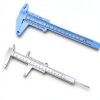 bepisof 2Pcs 2-Scale Plastic Vernier Caliper 0-6in White/Blue-0