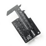 Mini Vernier Caliper Keychain HELAIMAY Portable Pocket Caliper Black-0