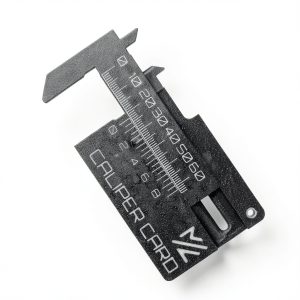 Mini Vernier Caliper Keychain HELAIMAY Portable Pocket Caliper Black-0