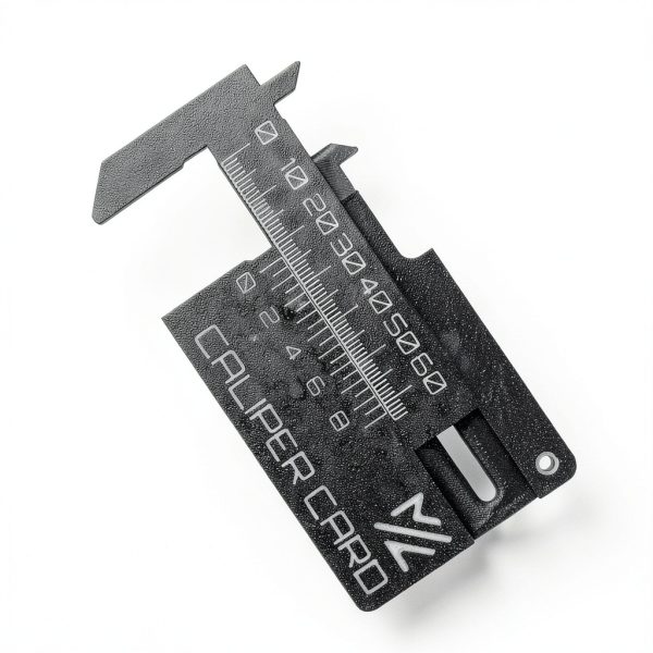 Mini Vernier Caliper Keychain HELAIMAY Portable Pocket Caliper Black-0