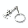 Keyring Adjustable Scale Keychain Mini Vernier Caliper Ruler Silver-0