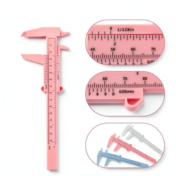 3Pcs Plastic Calipers Inch/Metric 6Inch 150mm Mini Vernier Caliper-1
