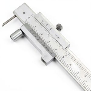 200mm Metal Scriber Calipers, Marking Gauge Calipers, 0-8 inch Carbide Parallel Cross Caliper for Scribing Iron, Steel, Wood and Other Materials-0