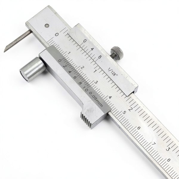200mm Metal Scriber Calipers, Marking Gauge Calipers, 0-8 inch Carbide Parallel Cross Caliper for Scribing Iron, Steel, Wood and Other Materials-0