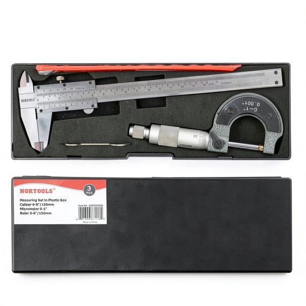 Vernier Caliper NORTOOLS AD20003000 Multicolored Metal with Micrometer-5