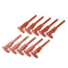 Mini Plastic Vernier Caliper 10pcs Red 80mm Scale Metric-Inch Gauge-2