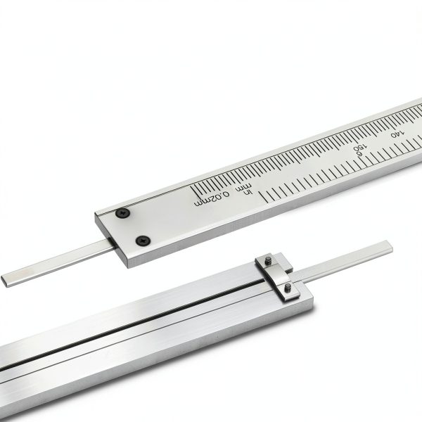 6-Inch/150mm Vernier Caliper Measuring Tool, Fractional Calipers, High-Hardness Steel Mechanical Micrometer, Non-Digital Slide with Dual Imperial/Metric Scale, 0.02 mm&1/128 Inch-5