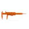 Mini Plastic Vernier Caliper 10pcs Red 80mm Scale Metric-Inch Gauge-3