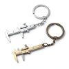 Keyring Adjustable Scale Keychain Mini Vernier Caliper Ruler Silver-2