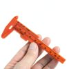 Mini Plastic Vernier Caliper 10pcs Red 80mm Scale Metric-Inch Gauge-4