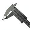 Honoson 10 Pcs Plastic Vernier Caliper 0-6 Inch Black Mini Double-4