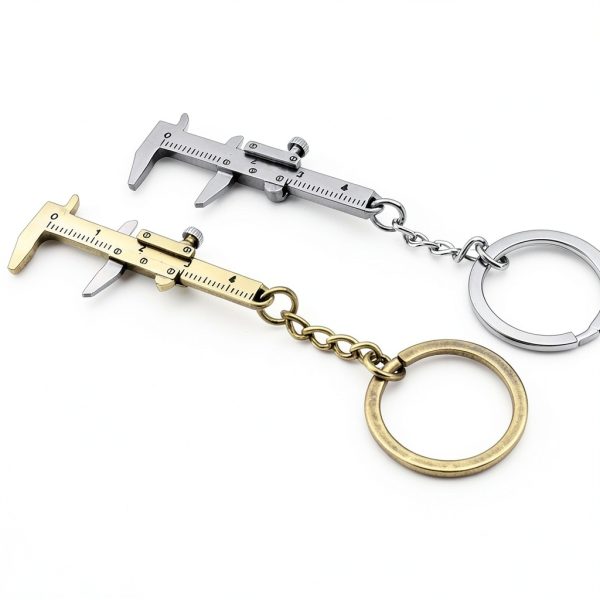 1pc Portable Mini Alloy Vernier Caliper Key Ring Accurate Measuring Tool with 0.0-1.57inch Range, Compact Key Chain Design-3