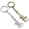 Keyring Adjustable Scale Keychain Mini Vernier Caliper Ruler Silver-8