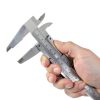 6-Inch/150mm Vernier Caliper Measuring Tool, Fractional Calipers, High-Hardness Steel Mechanical Micrometer, Non-Digital Slide with Dual Imperial/Metric Scale, 0.02 mm&1/128 Inch-4