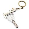 Keyring Adjustable Scale Keychain Mini Vernier Caliper Ruler Silver-3