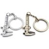 Keyring Adjustable Scale Keychain Mini Vernier Caliper Ruler Silver-5