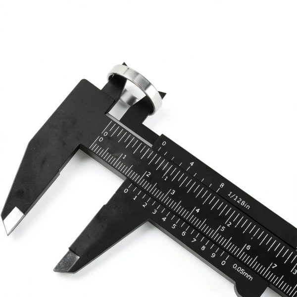 Honoson 10 Pcs Plastic Vernier Caliper 0-6 Inch Black Mini Double-3