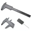 Honoson 10 Pcs Plastic Vernier Caliper 0-6 Inch Black Mini Double-1